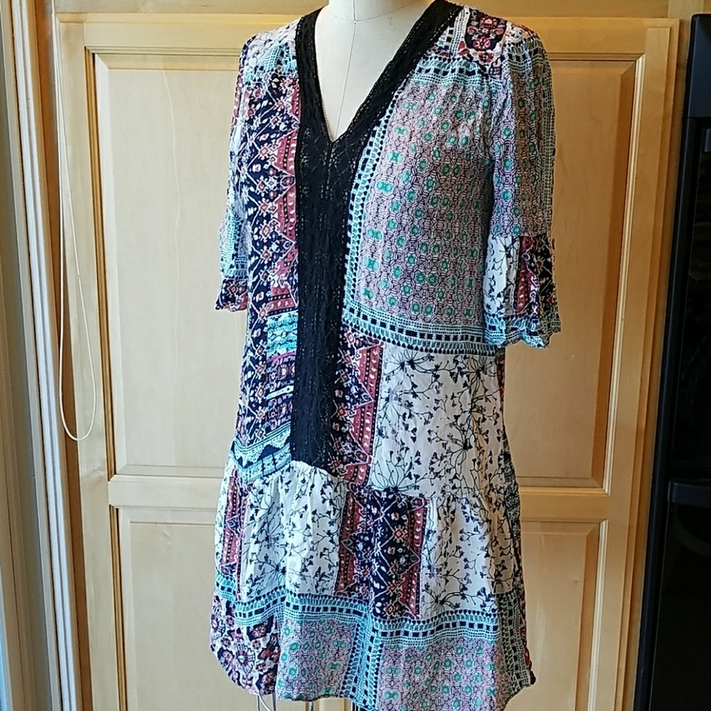 Maeve print mini dress